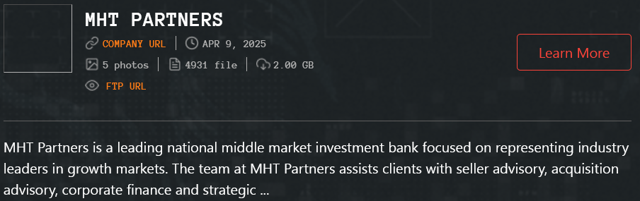 MHT Partners成为Qilin勒索软件的受害者-xLab 威胁情报