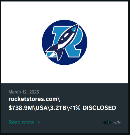 Rocket成为Cactus勒索软件的受害者-xLab 威胁情报