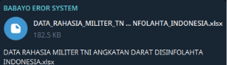 Alleged data breach of Army Information and Data Processing Service Indonesia-xLab 威胁情报
