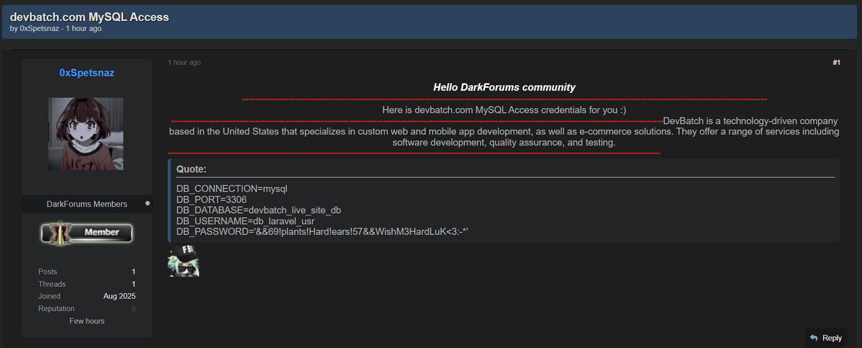 涉嫌泄露MySQL对DevBatch的访问-xLab 威胁情报