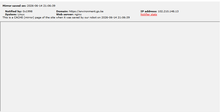 0x1998 targets the website of Ministry of Environment-xLab 威胁情报