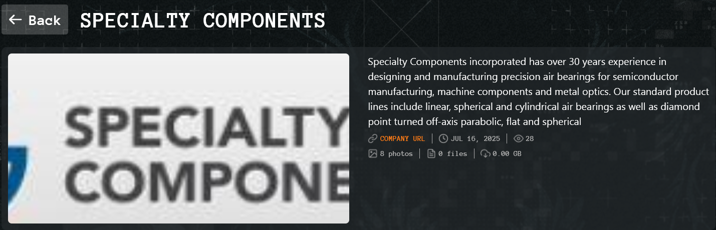 Specialty Components公司成为Qilin勒索软件的受害者-xLab 威胁情报