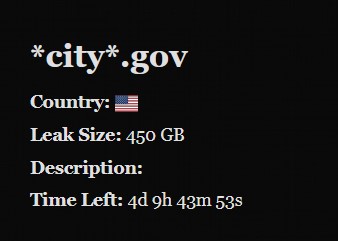 Obscura勒索软件集团新增未知受害者*city*.gov-xLab 威胁情报