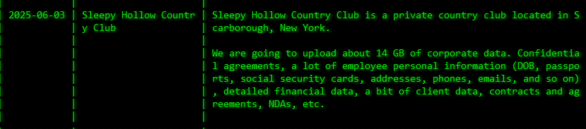 断头谷乡村俱乐部成为Akira勒索软件的受害者-xLab 威胁情报