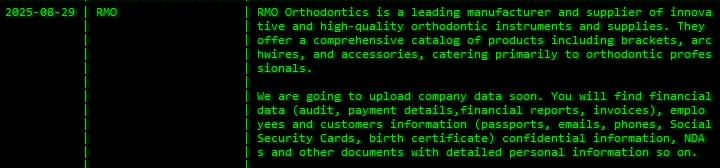 RMO成为Akira勒索软件的受害者-xLab 威胁情报