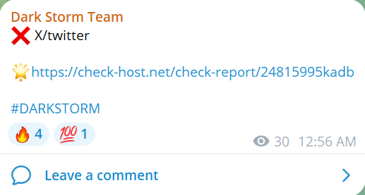 Dark Storm Team瞄准推特网站-xLab 威胁情报