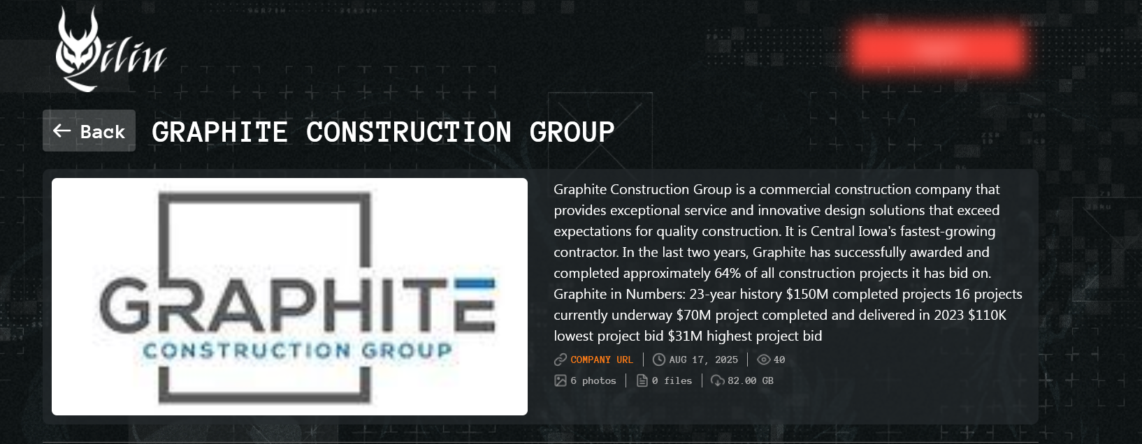 石墨建筑集团成为Qilin勒索软件的受害者-xLab 威胁情报