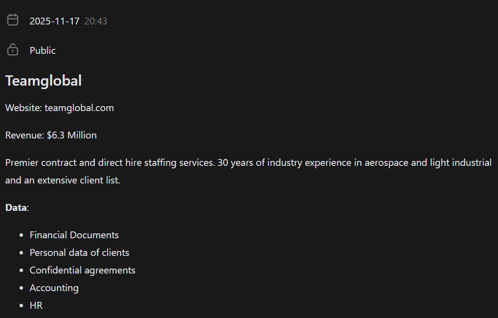 TeamGlobal成为MORPHEUS勒索软件的受害者-xLab 威胁情报