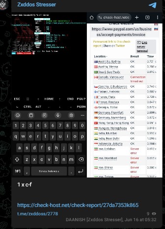 Zxddos Stresser针对PayPal网站-xLab 威胁情报
