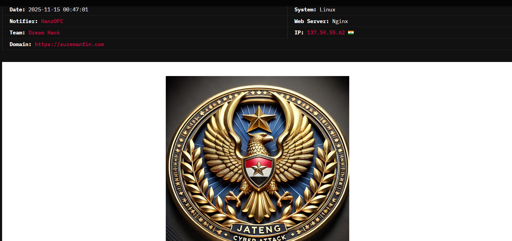 dream hack的目标是Sureman金融服务私人有限公司的网站。-xLab 威胁情报