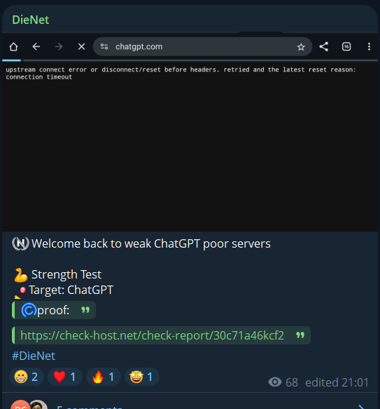 DieNet瞄准ChatGPT网站-xLab 威胁情报