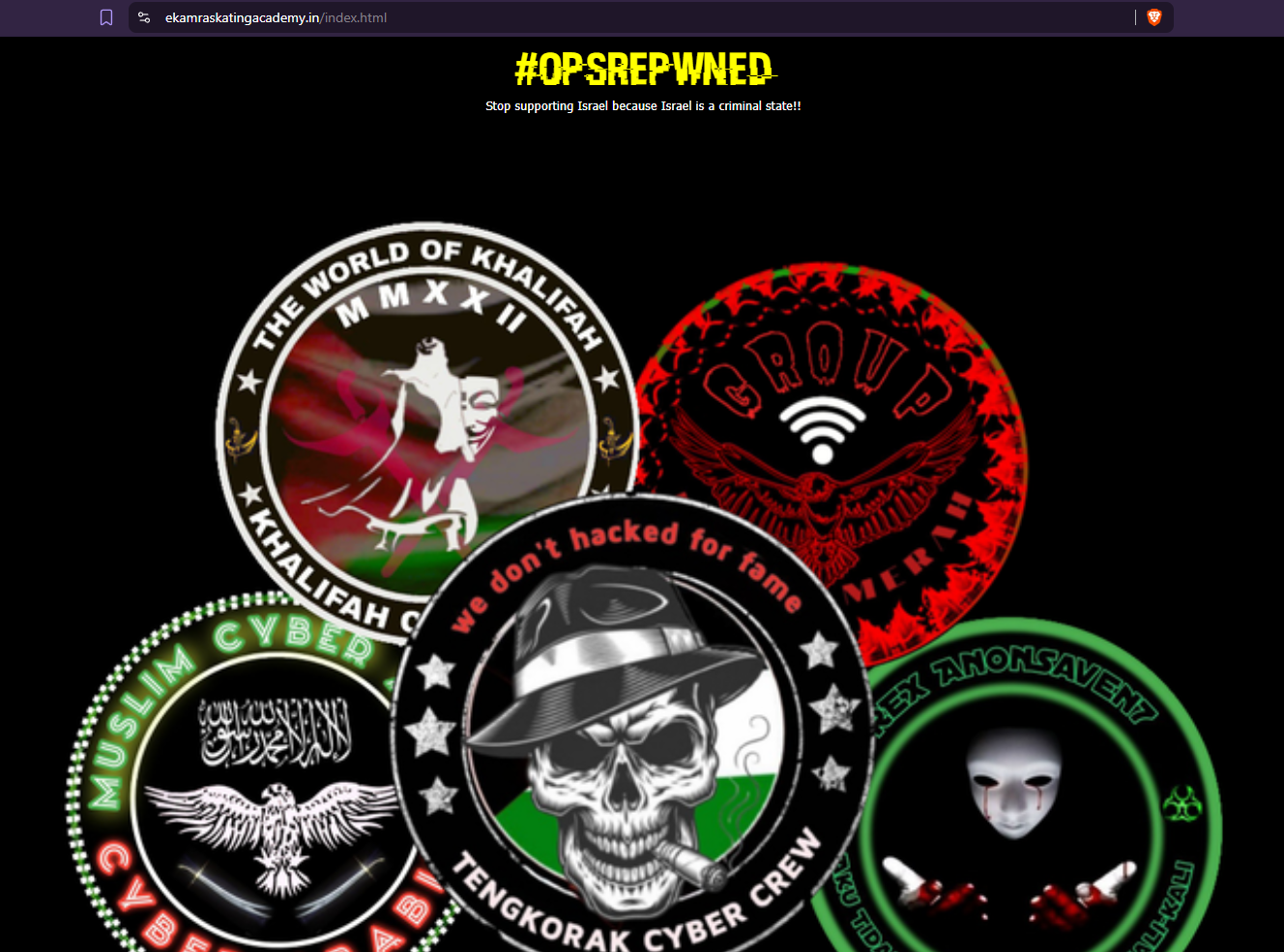 #OpsRePwned targets the website of Ekamra Skating Academy (ESA)-xLab 威胁情报