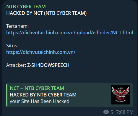 NTB CYBER TEAM针对谭安贸易、服务及管理顾问有限公司网站-xLab 威胁情报