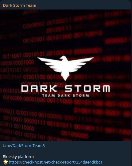 Dark Storm Team瞄准Bluesky网站-xLab 威胁情报
