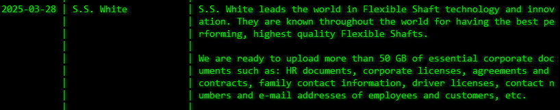 S.S.白色科技成为Akira勒索软件的受害者-xLab 威胁情报