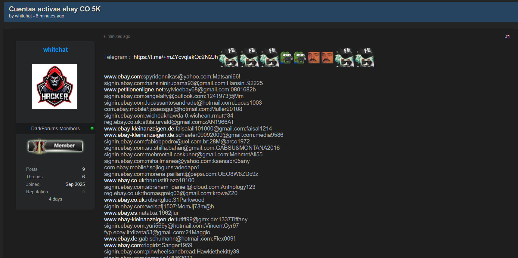 Ebay账户涉嫌数据外泄-xLab 威胁情报