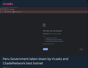 l1ghtSoulHem targets the website of Platform of the Peruvian State-xLab 威胁情报