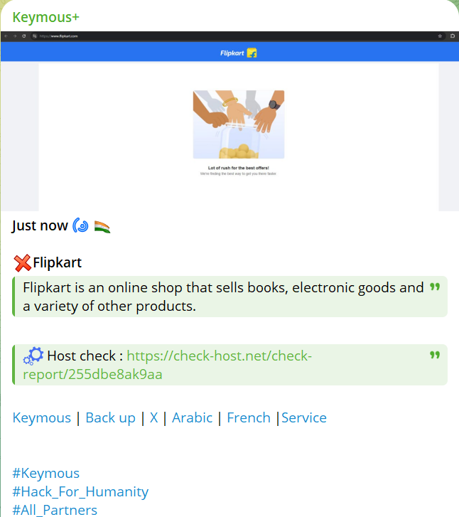 Keymous瞄准Flipkart网站-xLab 威胁情报