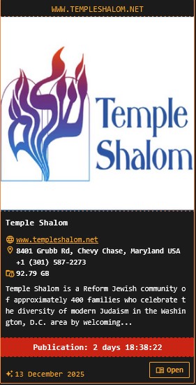 Temple Shalom成为DragonForce勒索软件的受害者-xLab 威胁情报