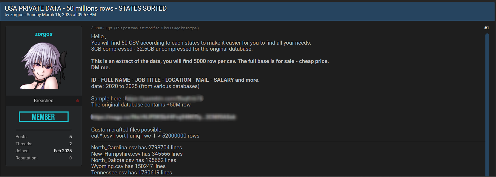 涉嫌出售5000万美国私人数据-xLab 威胁情报