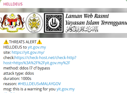 HELLDEUS targets the website of Yayasan Islam Terengganu-xLab 威胁情报