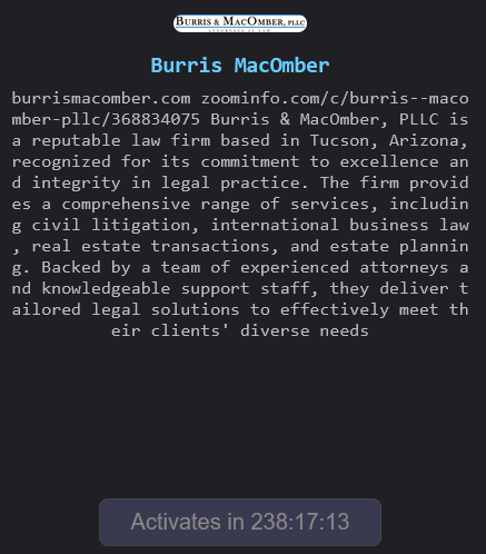 Burris & MacOmber, PLLC falls victim to The Gentlemen ransomware-xLab 威胁情报