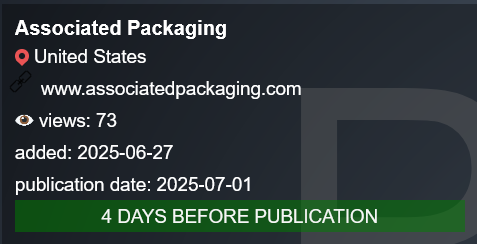 相关包装，Inc.成为PLAY勒索软件的受害者-xLab 威胁情报