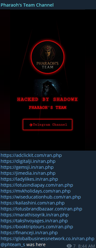 法老团队瞄准印度多个网站-xLab 威胁情报