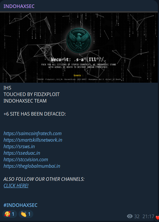 INDOHAXSEC瞄准网站smartskillsnetwork.in-xLab 威胁情报