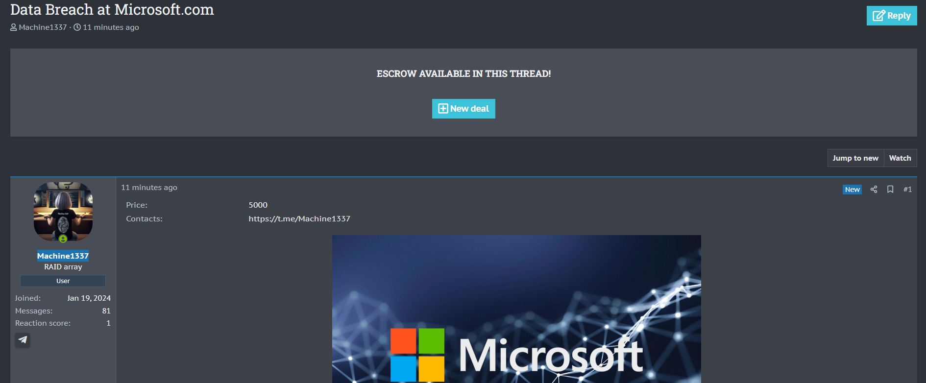 微软涉嫌数据外泄-xLab 威胁情报