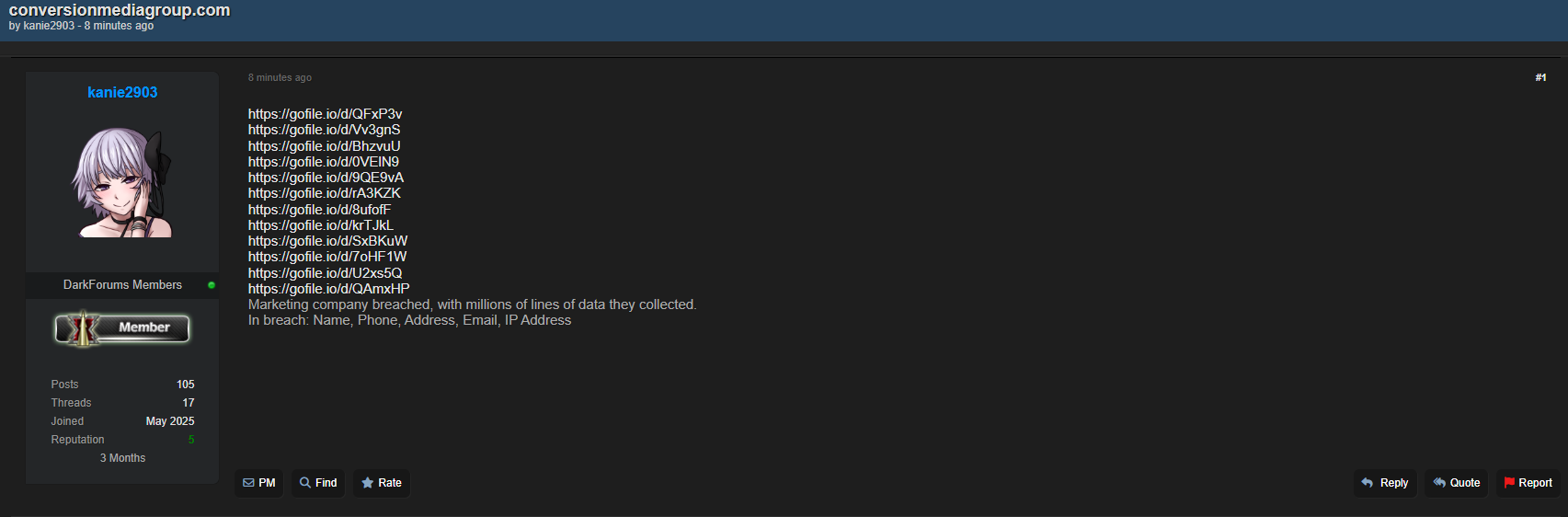 Conversion Media Group涉嫌数据外泄-xLab 威胁情报