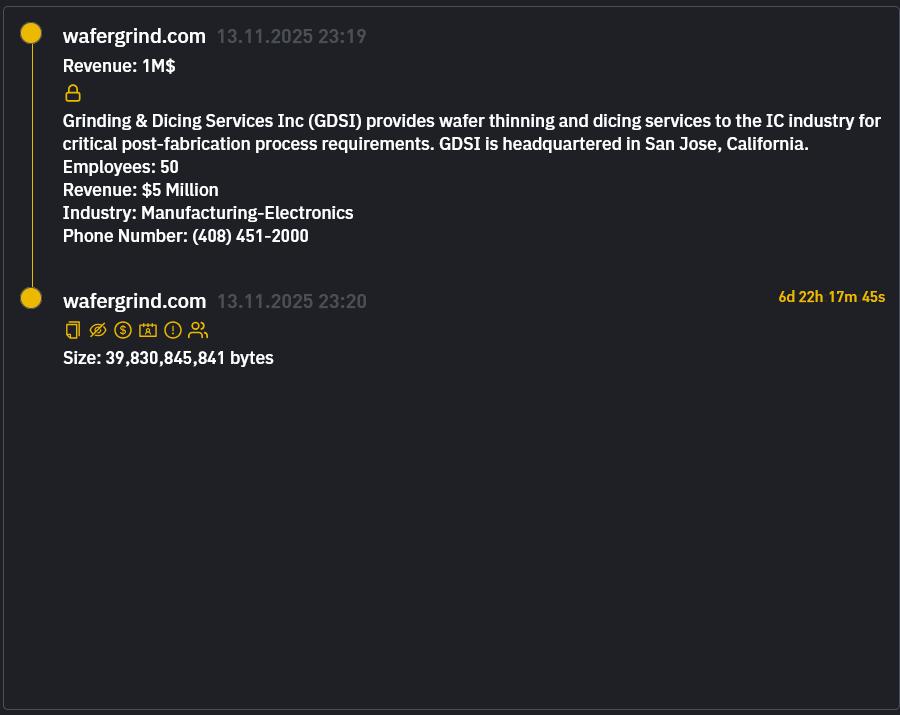 研磨和切割服务公司成为INC RANSOM勒索软件的受害者-xLab 威胁情报