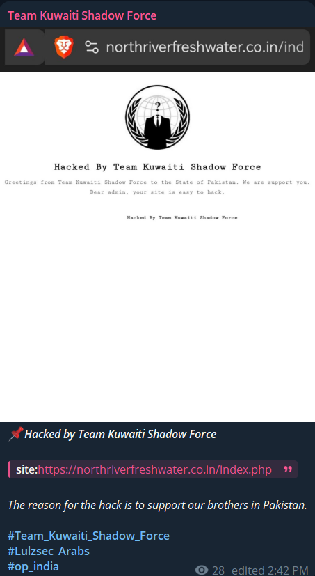 科威特Shadow小组瞄准北河淡水私人有限公司网站-xLab 威胁情报