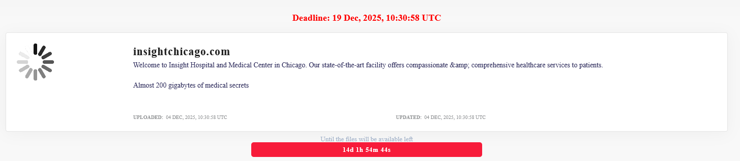 Insight医院和医疗中心成为Lockbit勒索软件的受害者-xLab 威胁情报