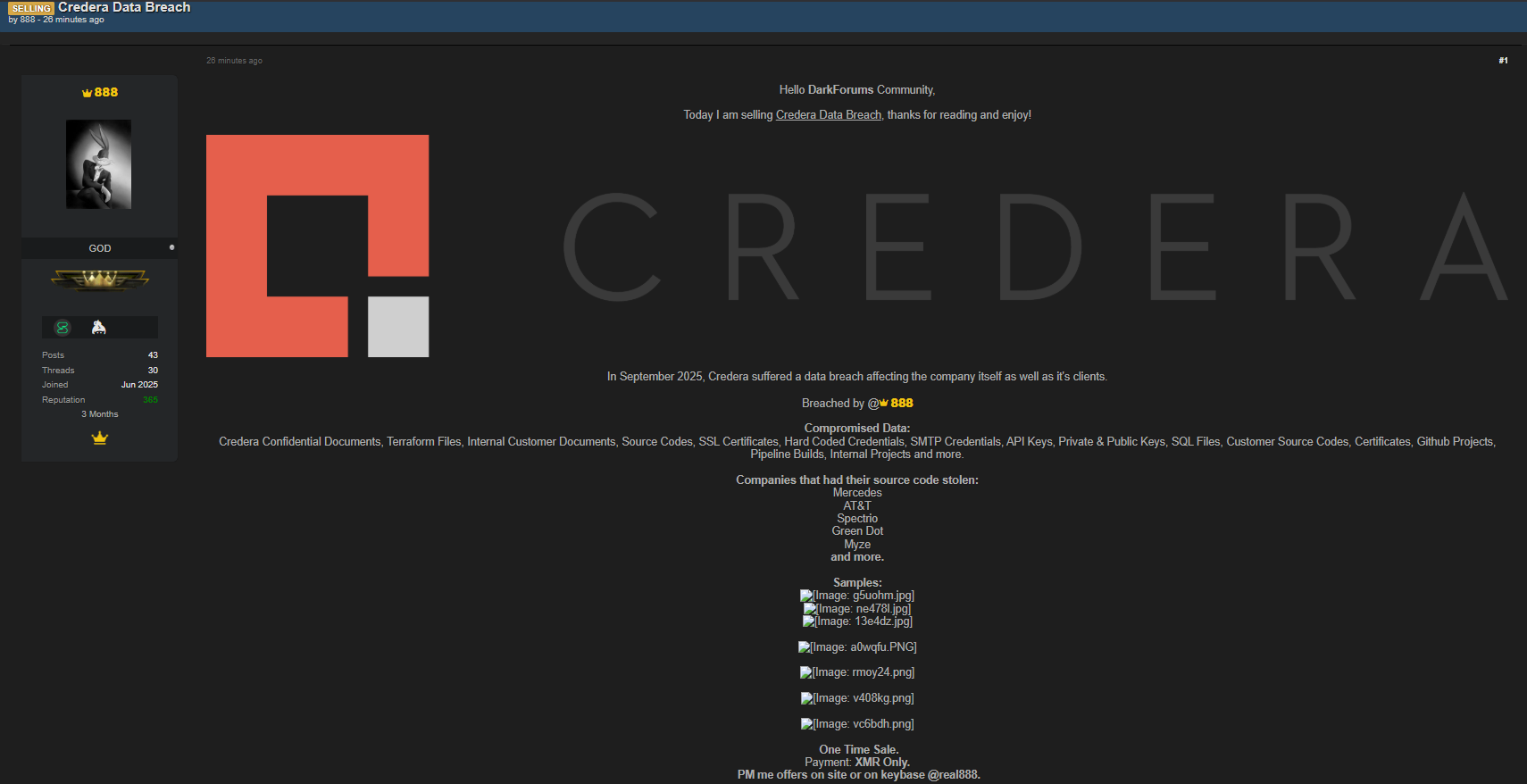 Credera涉嫌数据外泄-xLab 威胁情报
