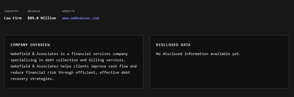 韦克菲尔德涉嫌数据外泄-xLab 威胁情报