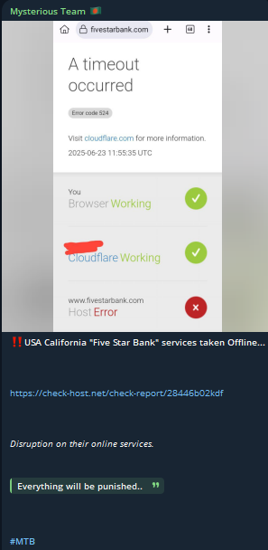Mysterious Team Bangladesh瞄准五星银行网站-xLab 威胁情报