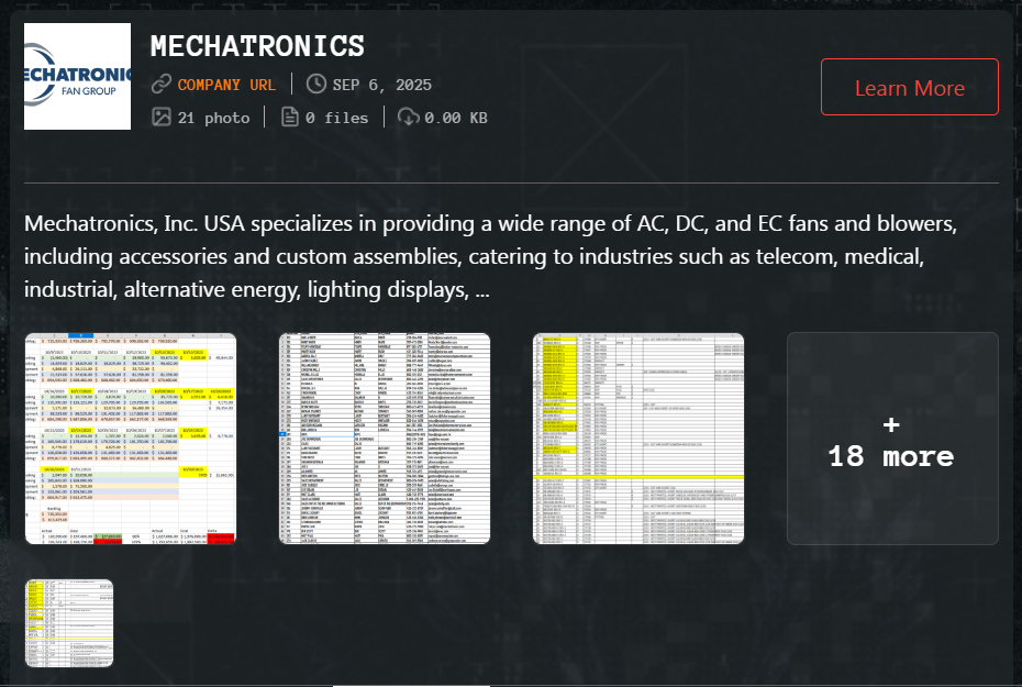机电一体化粉丝团体成为Qilin勒索软件的受害者-xLab 威胁情报