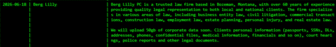 Berg Lilly, PC falls victim to Akira ransomware-xLab 威胁情报
