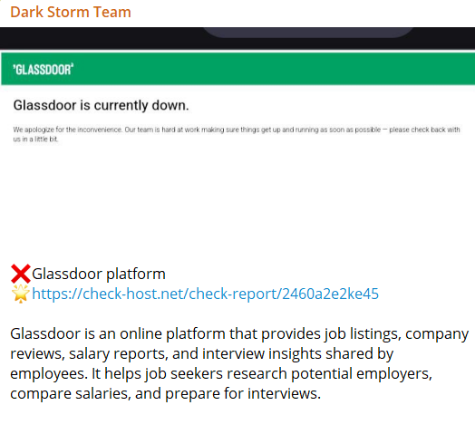 Dark Storm Team瞄准Glassdoor网站-xLab 威胁情报