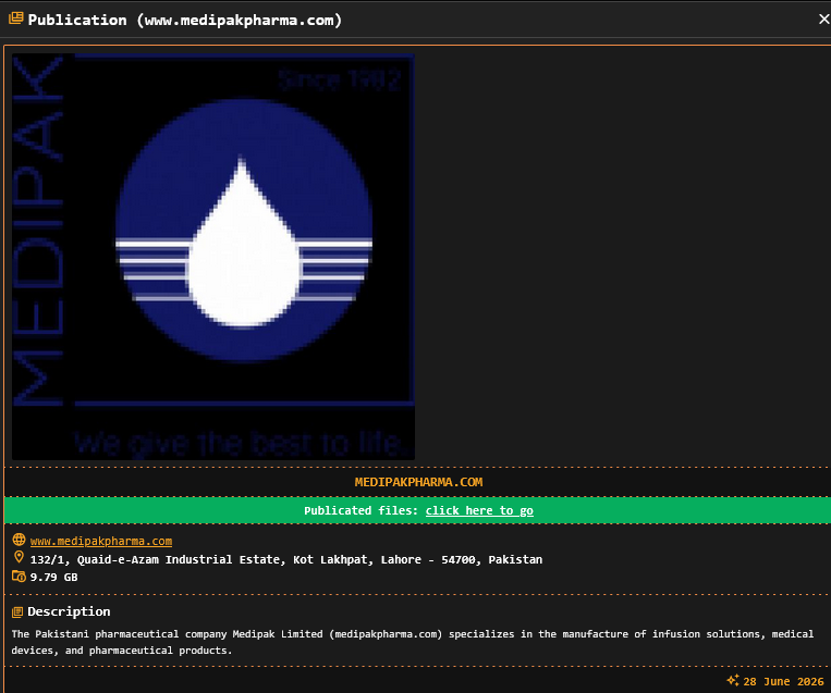 Medipak Ltd. falls victim to DragonForce Ransomware-xLab 威胁情报