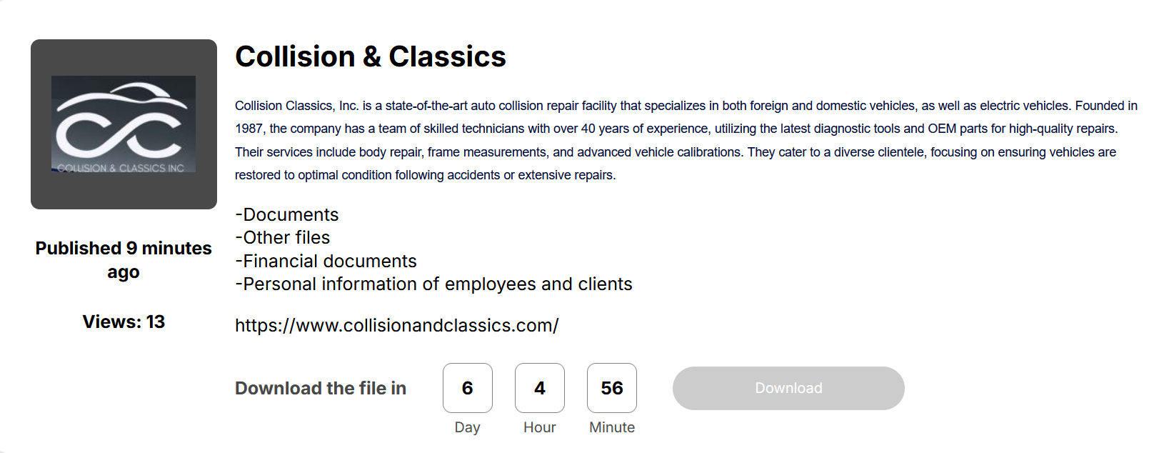 Collision&Classics成为Space Bears勒索软件的受害者-xLab 威胁情报