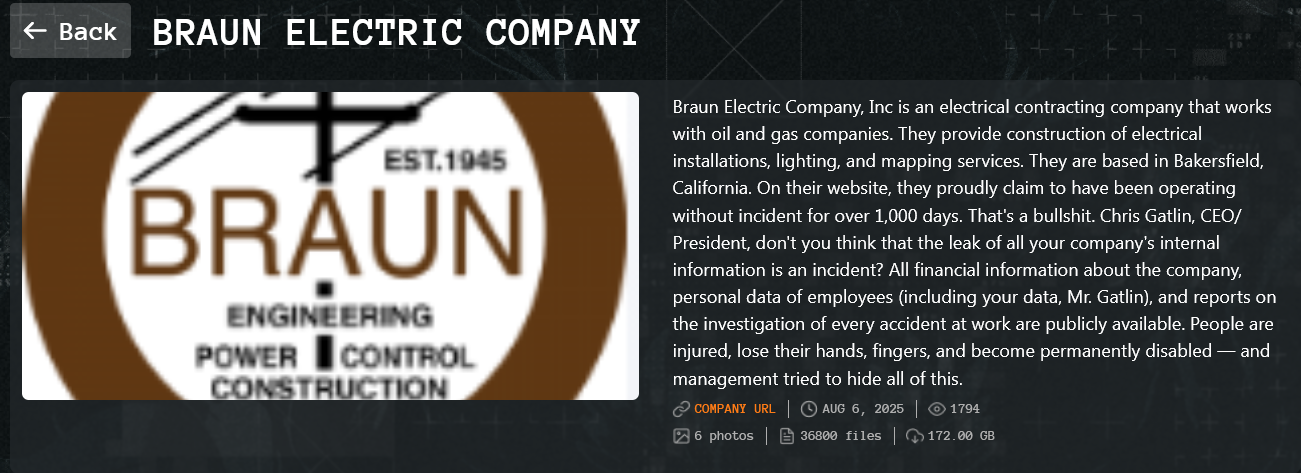 Inc.博朗电气公司成为Qilin勒索软件的受害者-xLab 威胁情报