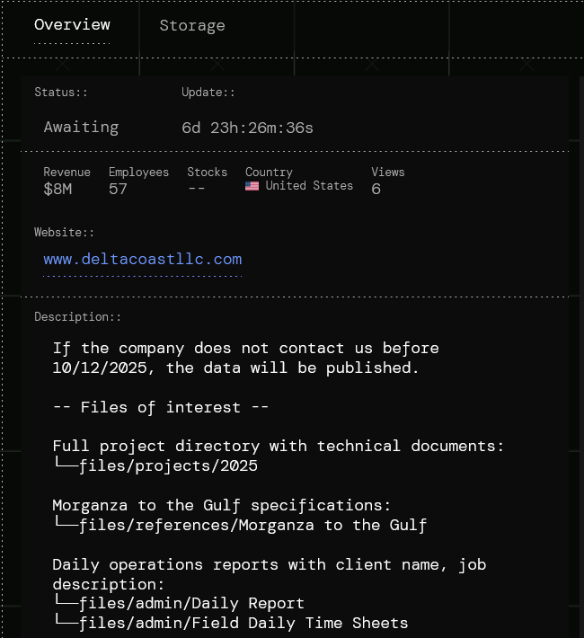 Delta Coast Consultants成为SECUROTROP勒索软件的受害者-xLab 威胁情报