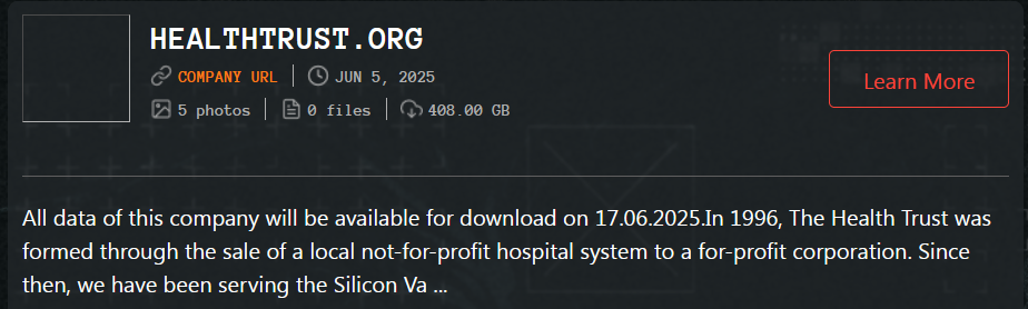 健康信托基金成为Qilin勒索软件的受害者-xLab 威胁情报