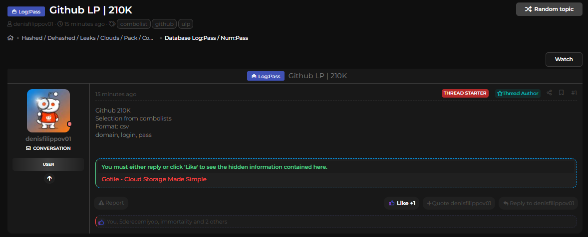 涉嫌泄露GitHub凭据-xLab 威胁情报