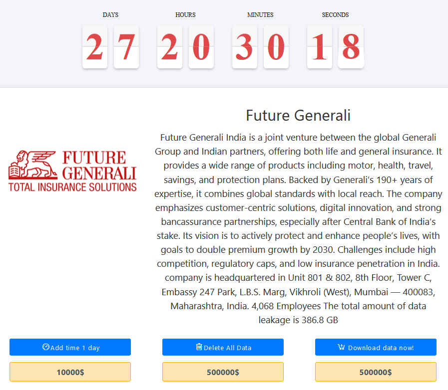 忠利中央Insurance有限公司成为MEDUSA勒索软件的受害者-xLab 威胁情报
