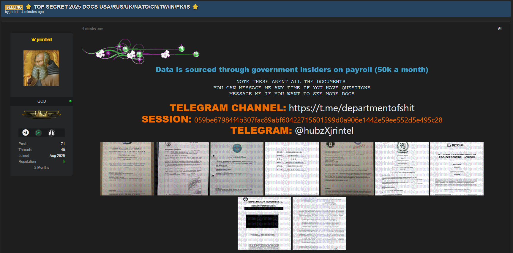 多国绝密文件涉嫌外泄-xLab 威胁情报